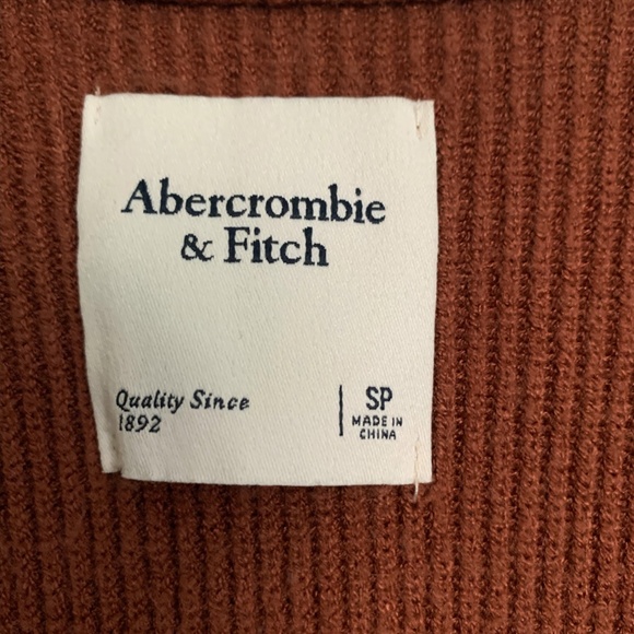 Abercrombie and Fitch Ribbed Wrap Dress Size Small - Picture 7 of 7